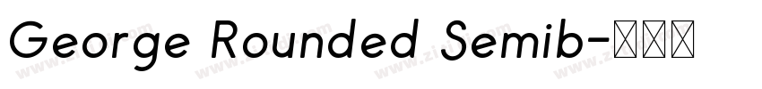 George Rounded Semib字体转换